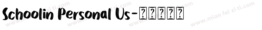 Schoolin Personal Us字体转换